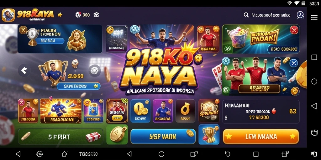 Tampilan gameplay menarik di aplikasi 918KAYA dengan berbagai opsi taruhan.