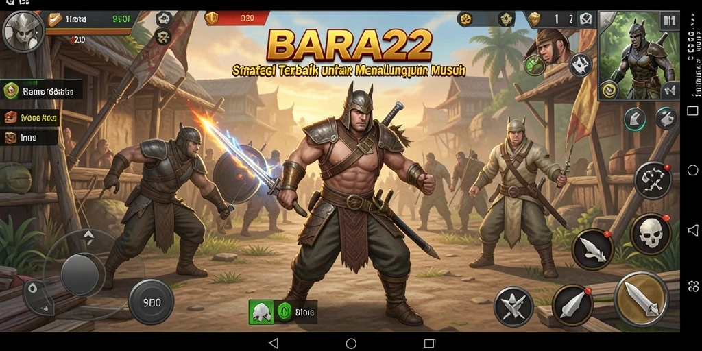 Tampilan menarik dari BARA22 yang menampilkan aksi pertempuran strategis.