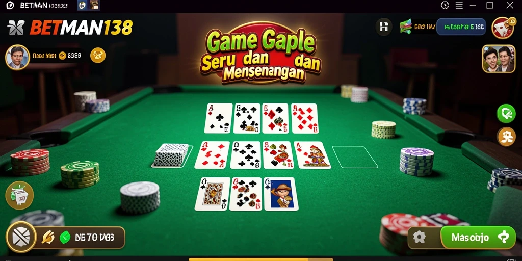 Tangkapan layar gameplay Gaple yang menarik dan interaktif.