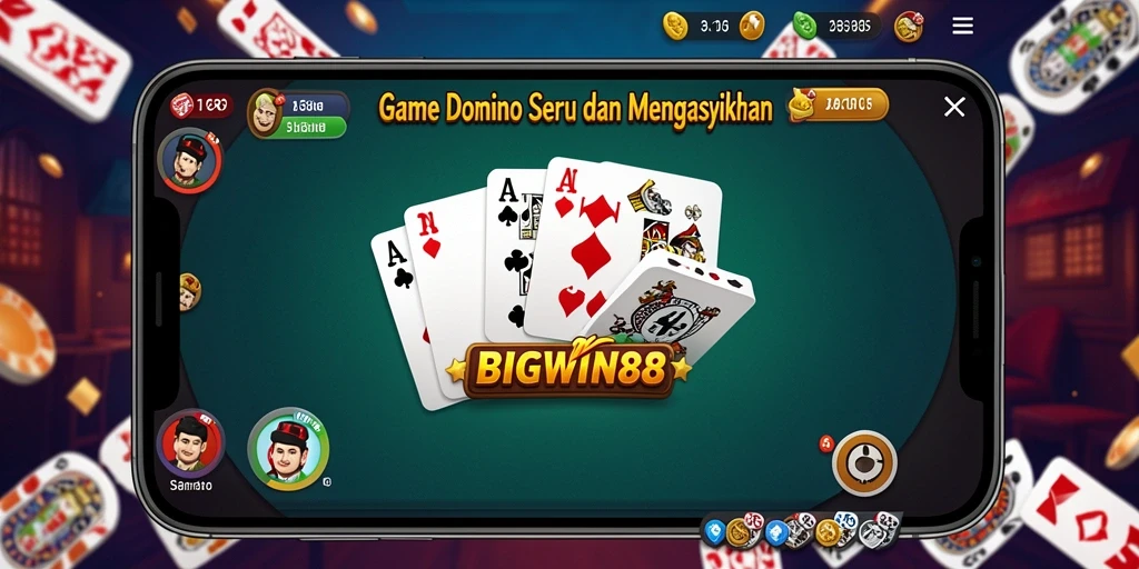 Tampilan menarik dari gameplay domino di BIGWIN88.