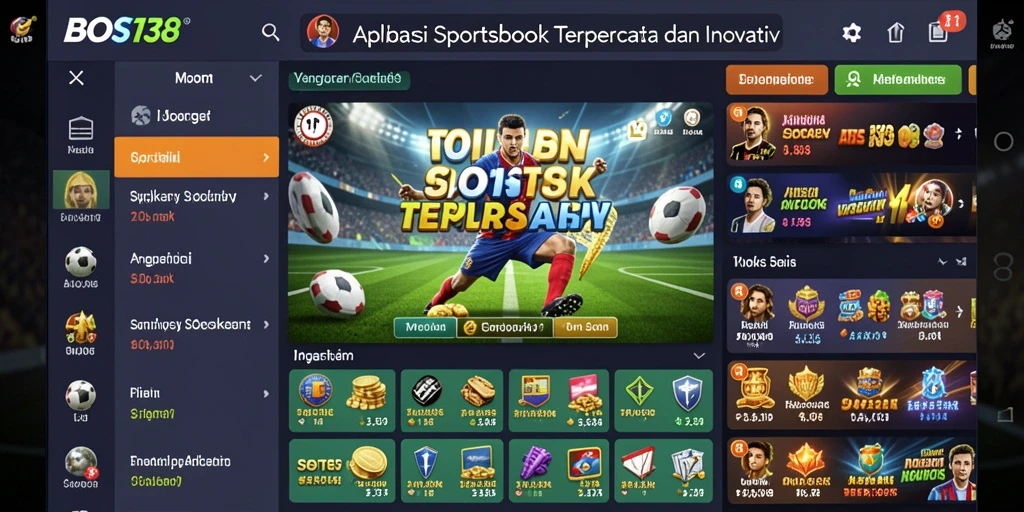 Tampilan menarik saat bermain di aplikasi Sportsbook BOS138.