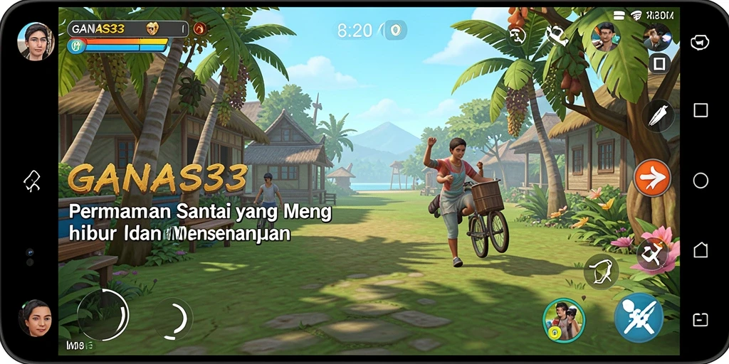 Screenshot menunjukkan gameplay menarik dan penuh warna dari GANAS33.