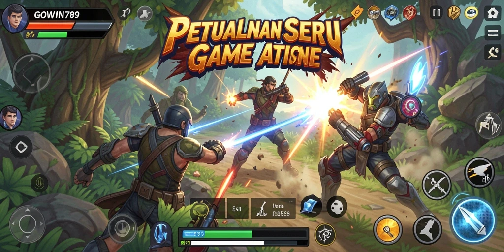 Tangkapan layar menampilkan aksi mendebarkan di GOWIN789.