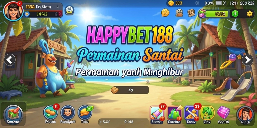 Tangkapan layar gameplay HAPPYBET188 yang penuh warna dan menarik.