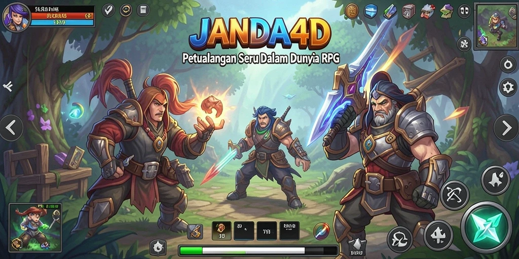 Tampilan gameplay RPG JANDA4D yang menantang dan menarik.