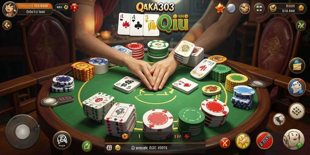 Tampilan gameplay QiuQiu yang mendebarkan di KAKA303.