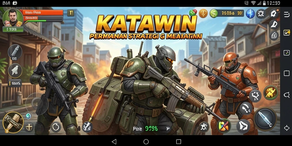 Tampilan gameplay KATAWIN yang penuh taktik dan strategi.