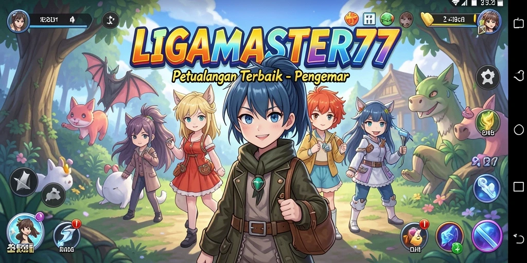 Screenshot gameplay yang menampilkan karakter anime yang beraksi.