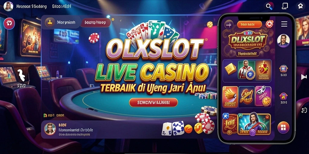 Tampilan gameplay dinamis dan interaktif di OLXSLOT Live Casino.