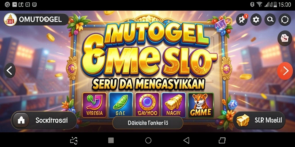 Tampilan menarik dari gameplay OMUTOGEL yang penuh warna.