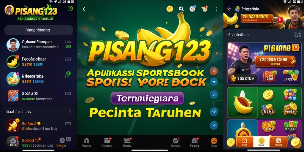 Tampilan antarmuka PISANG123 yang modern dan menarik untuk taruhan olahraga.