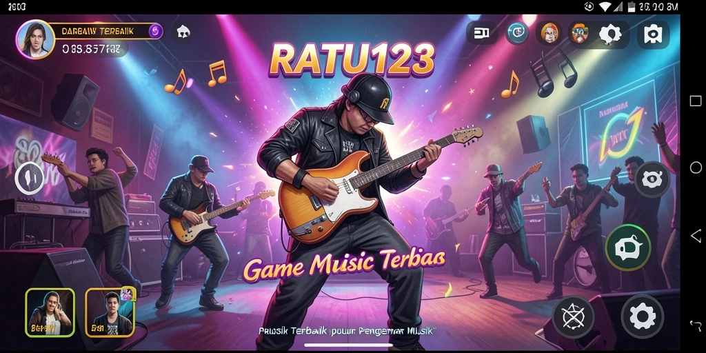 Tampilan gameplay menarik dari RATU123 dengan berbagai lagu.