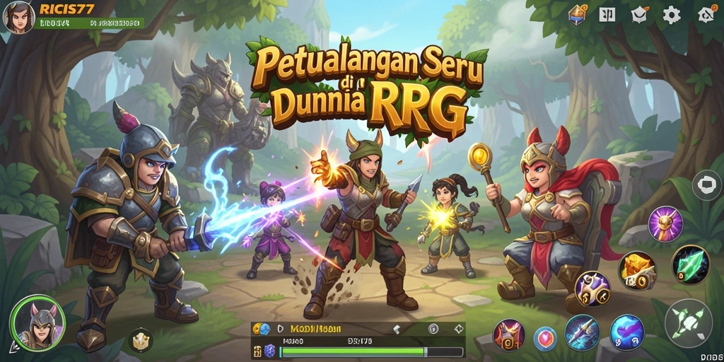 Tampilan gameplay menakjubkan dalam RICIS77, penuh petualangan dan fantasi.