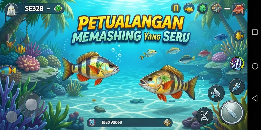 Menampilkan tampilan menarik dari gameplay memancing di SE328.