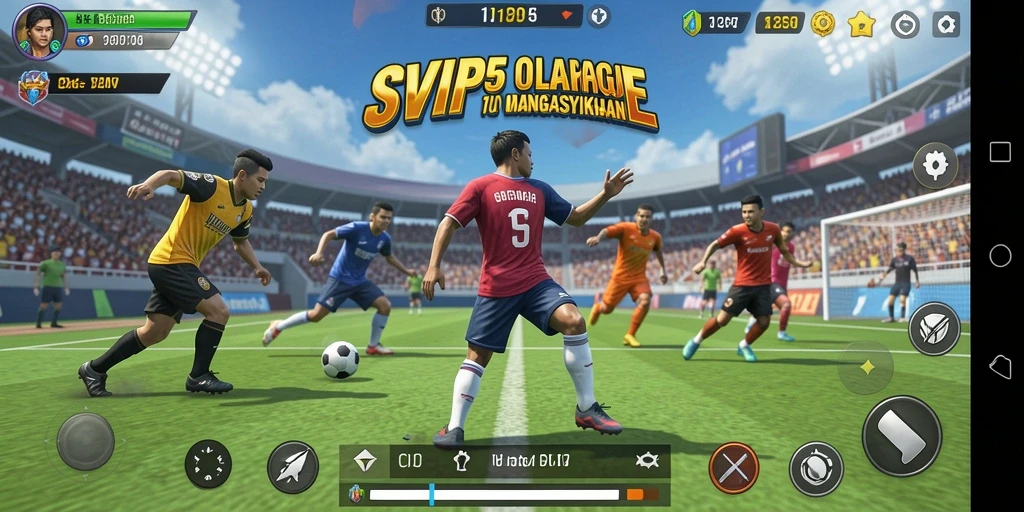 Tampilan gameplay mendebarkan dalam SVIP5 dengan aksi olahraga yang intens.