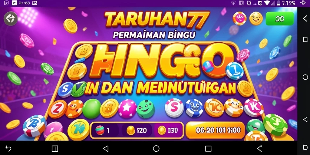 Tampilan gameplay seru dalam aplikasi Bingo TARUHAN77.