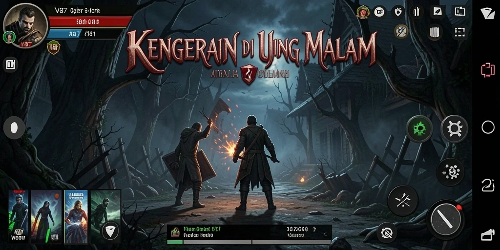 Screenshot menunjukkan momen mengerikan dari gameplay V87.